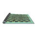 Sideview of Checkered Light Blue Modern Rug, abs174lblu