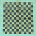 Square Machine Washable Checkered Light Blue Modern Rug, wshabs174lblu