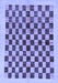 Checkered Blue Modern Rug, abs174blu