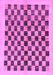 Machine Washable Checkered Purple Modern Area Rugs, wshabs174pur