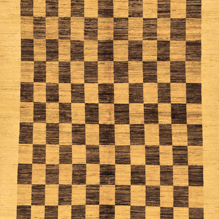 Checkered Brown Modern Rug, abs174brn