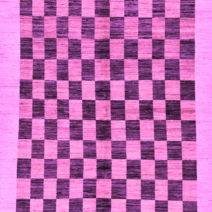 Checkered Purple Modern Rug, abs174pur