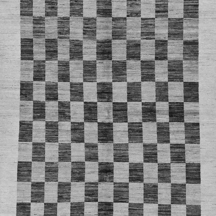 Checkered Gray Modern Rug, abs174gry