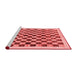 Modern Red Washable Rugs