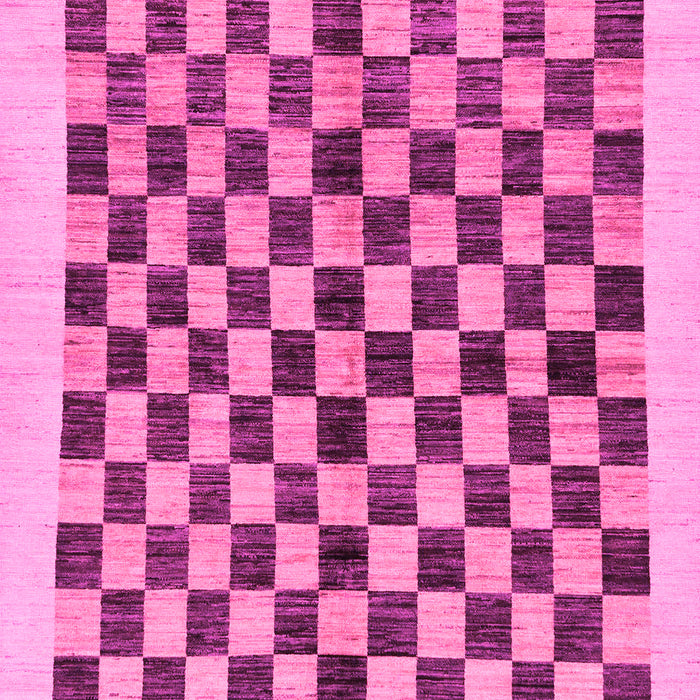 Checkered Pink Modern Rug, abs174pnk