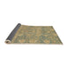 Sideview of Abstract Dark Almond Brown Oriental Rug, abs1750