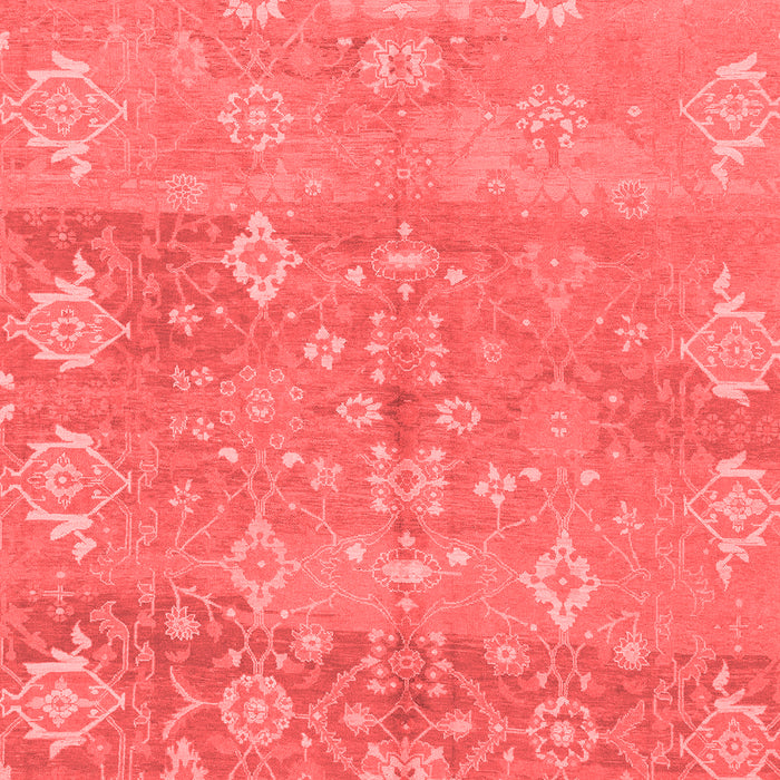 Machine Washable Oriental Red Traditional Rug, wshabs1750red