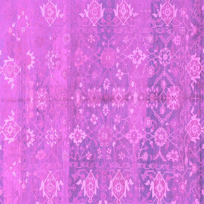 Square Oriental Purple Traditional Rug, abs1750pur