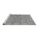 Sideview of Machine Washable Oriental Gray Traditional Rug, wshabs1750gry