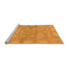 Sideview of Machine Washable Oriental Orange Traditional Area Rugs, wshabs1750org