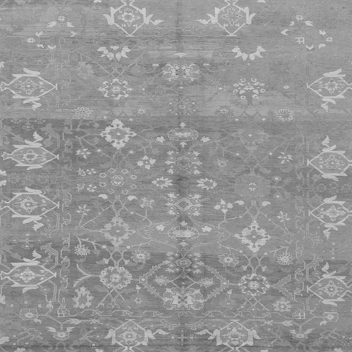 Square Oriental Gray Traditional Rug, abs1750gry