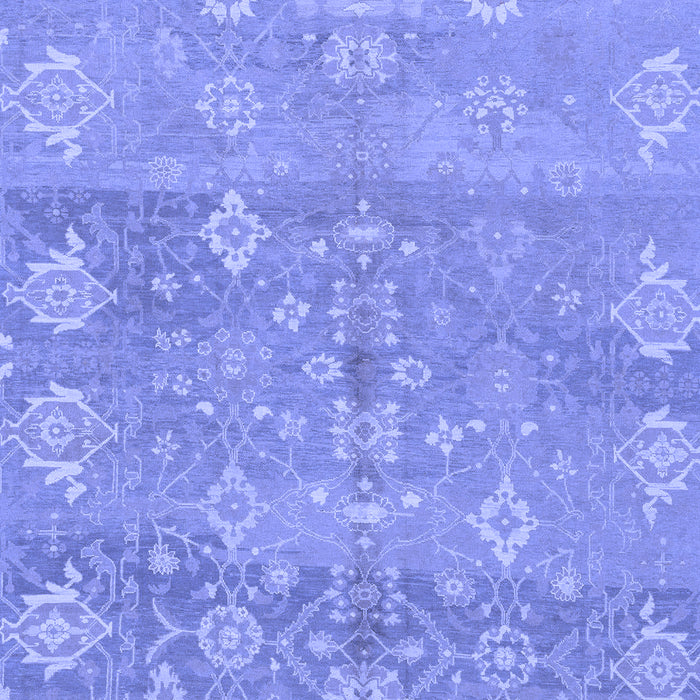Machine Washable Oriental Blue Traditional Rug, wshabs1750blu