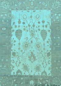 Oriental Light Blue Traditional Rug, abs1751lblu