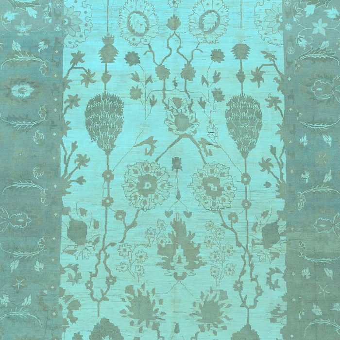 Oriental Light Blue Traditional Rug, abs1751lblu