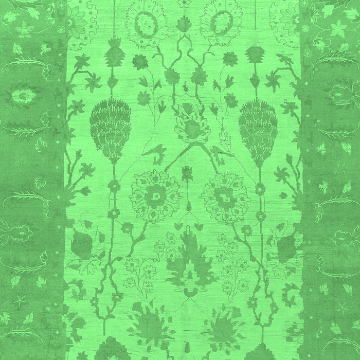 Oriental Emerald Green Traditional Rug, abs1751emgrn