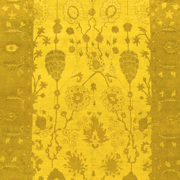 Oriental Yellow Traditional Rug, abs1751yw