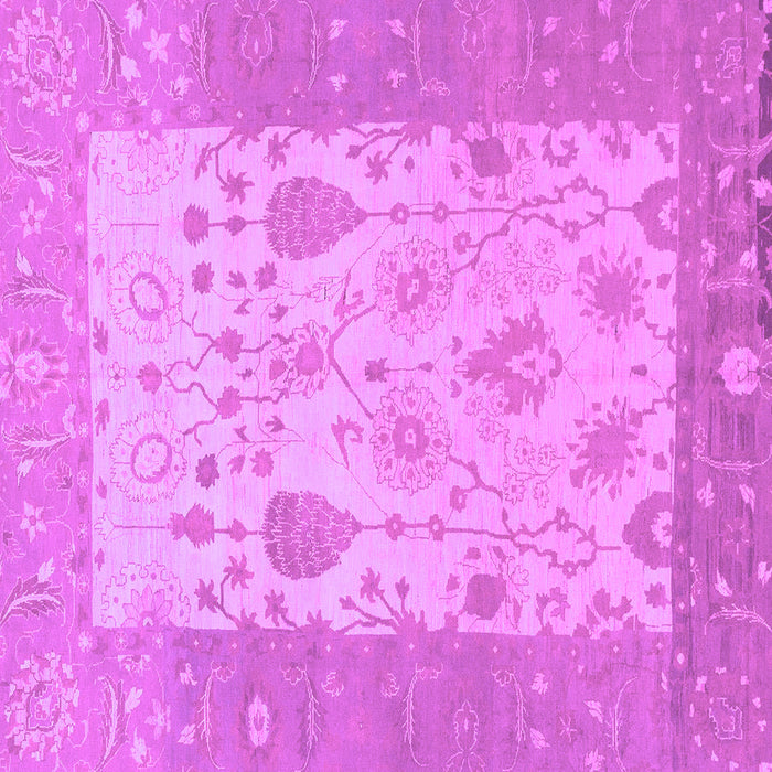 Square Oriental Purple Traditional Rug, abs1751pur