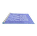 Sideview of Machine Washable Oriental Blue Traditional Rug, wshabs1751blu