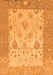 Machine Washable Oriental Orange Traditional Area Rugs, wshabs1751org