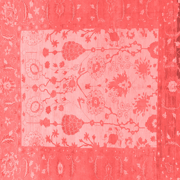 Machine Washable Oriental Red Traditional Rug, wshabs1751red