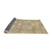 Sideview of Abstract Brown Oriental Rug, abs1752