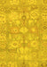 Machine Washable Oriental Yellow Traditional Rug, wshabs1752yw