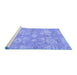 Sideview of Machine Washable Oriental Blue Traditional Rug, wshabs1752blu