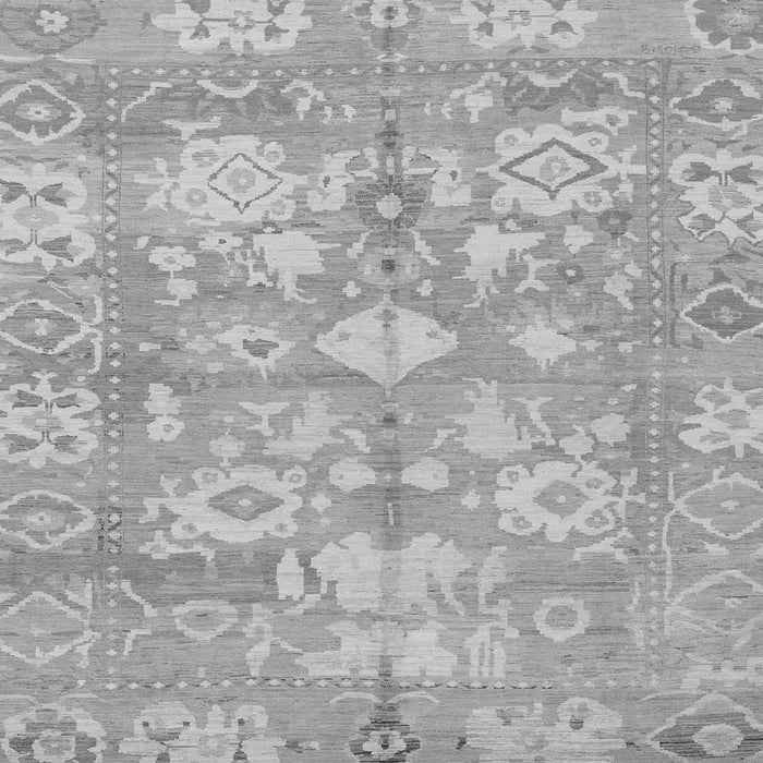 Square Oriental Gray Traditional Rug, abs1752gry