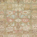 Square Abstract Brown Oriental Rug, abs1752