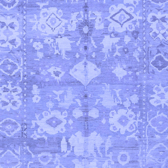Machine Washable Oriental Blue Traditional Rug, wshabs1752blu