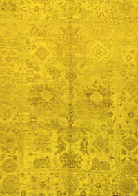 Oriental Yellow Traditional Rug, abs1753yw