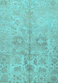 Oriental Light Blue Traditional Rug, abs1753lblu