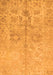 Machine Washable Oriental Orange Traditional Area Rugs, wshabs1753org