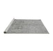 Sideview of Machine Washable Oriental Gray Traditional Rug, wshabs1753gry