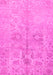 Machine Washable Oriental Pink Traditional Rug, wshabs1753pnk