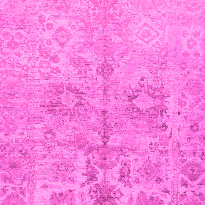 Machine Washable Oriental Pink Traditional Rug, wshabs1753pnk