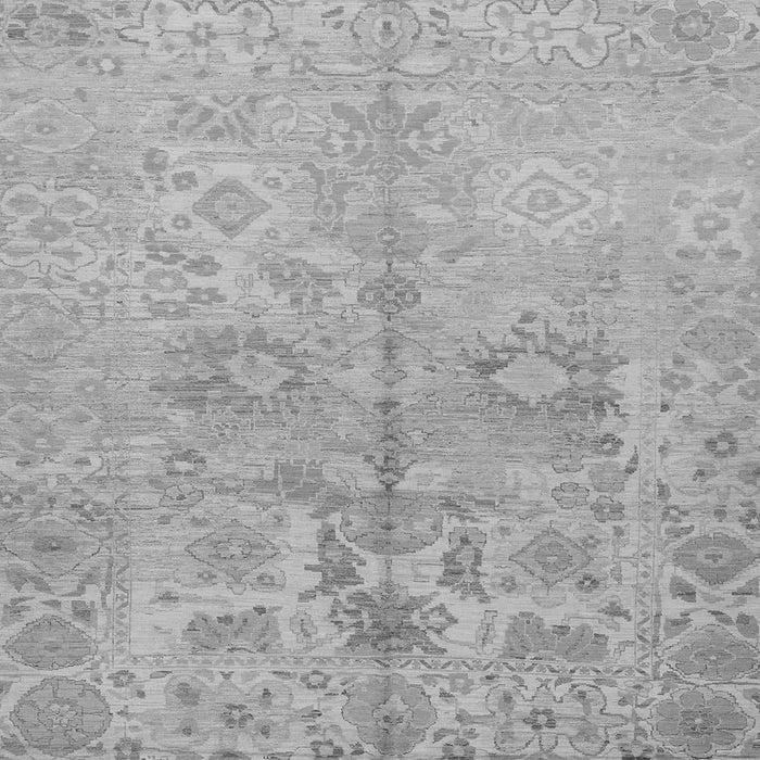Square Machine Washable Oriental Gray Traditional Rug, wshabs1753gry