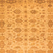 Square Machine Washable Abstract Orange Modern Area Rugs, wshabs1754org