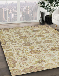 Abstract Brown Modern Rug, abs1754