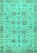 Abstract Turquoise Modern Rug, abs1754turq