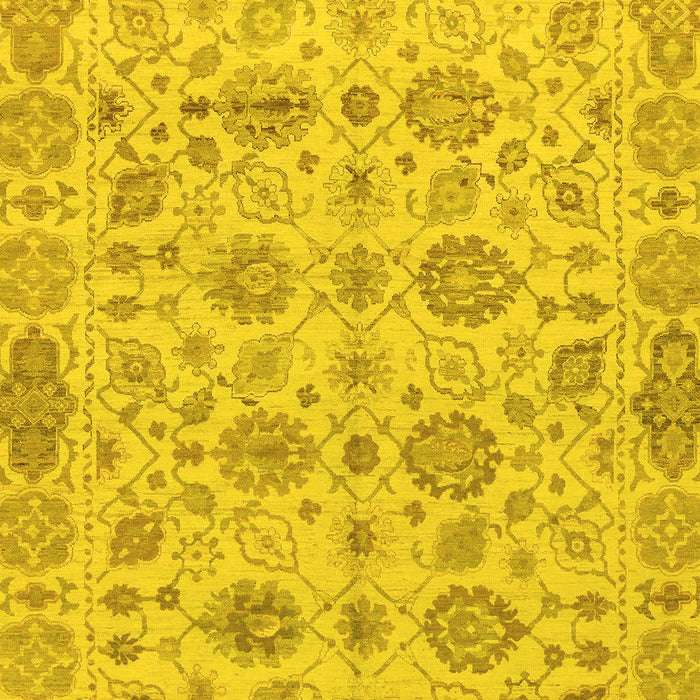 Abstract Yellow Modern Rug, abs1754yw