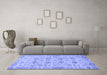 Machine Washable Abstract Blue Modern Rug in a Living Room, wshabs1754blu