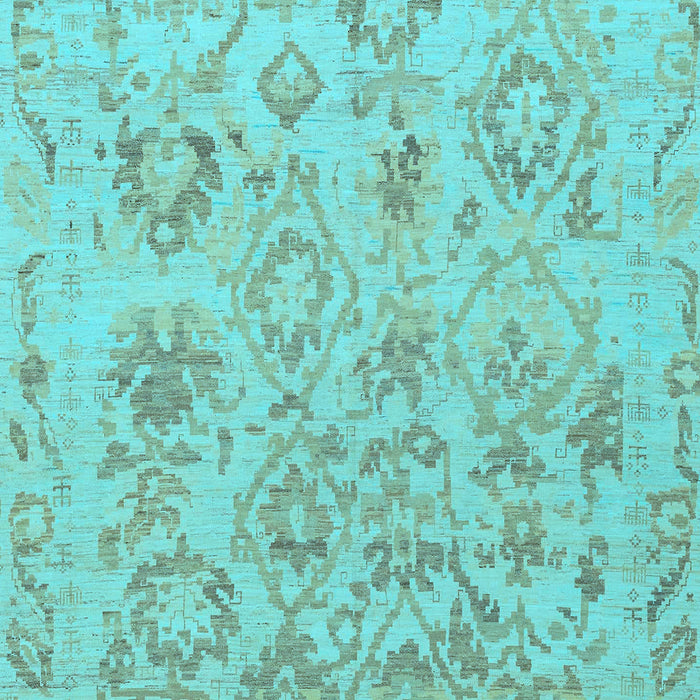 Oriental Light Blue Traditional Rug, abs1755lblu