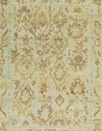 Machine Washable Abstract Metallic Gold Rug, wshabs1755