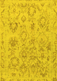 Oriental Yellow Traditional Rug, abs1755yw