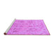 Sideview of Machine Washable Oriental Purple Traditional Area Rugs, wshabs1755pur