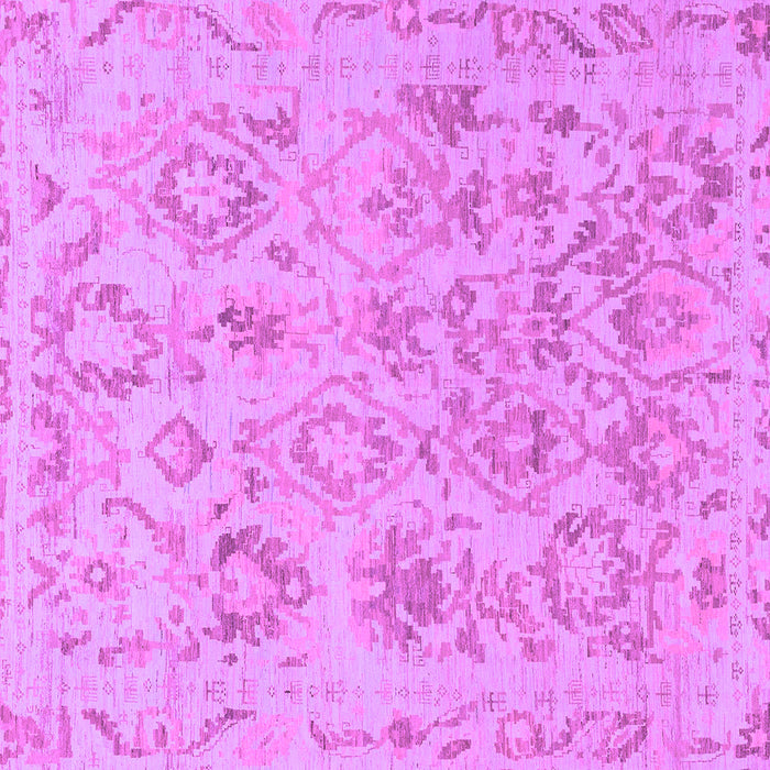Square Oriental Purple Traditional Rug, abs1755pur