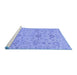 Sideview of Machine Washable Oriental Blue Traditional Rug, wshabs1756blu