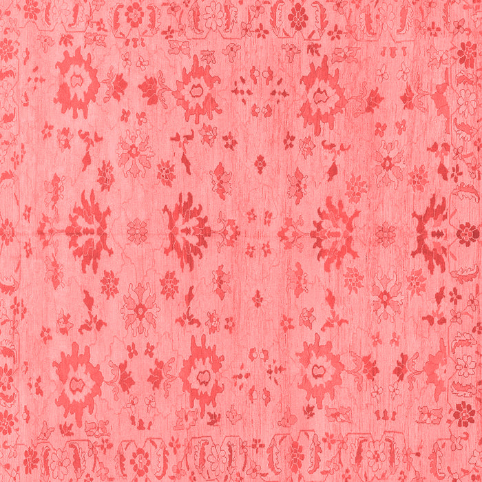 Machine Washable Oriental Red Traditional Rug, wshabs1756red