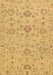 Machine Washable Oriental Brown Traditional Rug, wshabs1756brn